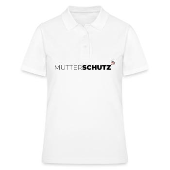 Mutterschutz - Frauen Polo Shirt - Weiß - Vorne - Ailine (174cm)