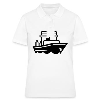 Bateau - Polo Femme - blanc - Devant - Ailine (174cm)