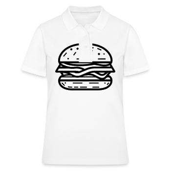 Hamburger - Polo Femme - blanc - Devant - Ailine (174cm)