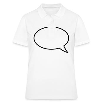 Conception de bulles de dialogue - Polo Femme - blanc - Devant - Ailine (174cm)