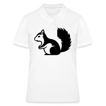 Ecureuil - Polo Femme - blanc - Devant - Ailine (174cm)