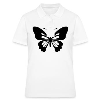 Petit papillon - Polo Femme - blanc - Devant - Ailine (174cm)