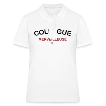 Collègue merveilleuse - Polo Femme - blanc - Devant - Ailine (174cm)