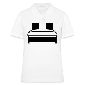 Bett - Frauen Polo Shirt - Weiß - Vorne - Ailine (174cm)