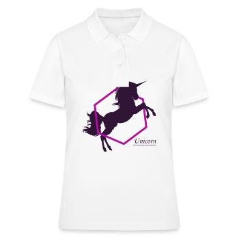Une Licorne - Une Licorne - Polo Femme - blanc - Devant - Ailine (174cm)