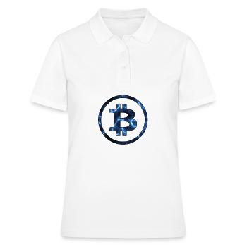 Bitcoin - Polo Femme - blanc - Devant - Ailine (174cm)