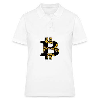 Bitcoin - Polo Femme - blanc - Devant - Ailine (174cm)