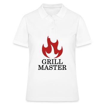 Grill Master - Grill Chef - Polo Femme - blanc - Devant - Ailine (174cm)