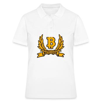 Bitcoin - Polo Femme - blanc - Devant - Ailine (174cm)