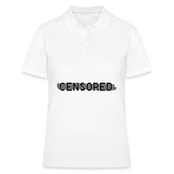 Internet censored - Polo Femme - blanc - Devant - Ailine (174cm)