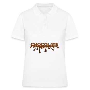 chocolat - chocolat - Polo Femme - blanc - Devant - Ailine (174cm)