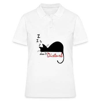 dormir, ne pas déranger - dormir, ne pas déranger - Polo Femme - blanc - Devant - Ailine (174cm)