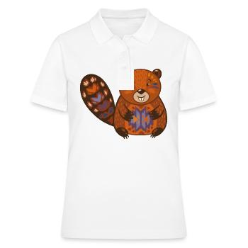 Wildtiere - Frauen Polo Shirt - Weiß - Vorne - Ailine (174cm)