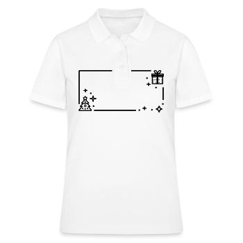 Décor de Noël - Polo Femme - blanc - Devant - Ailine (174cm)