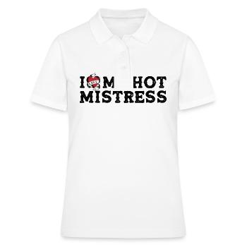 Ich liebe meine heiße Herrin - Ich liebe meine Herrin - Frauen Polo Shirt - Weiß - Vorne - Ailine (174cm)