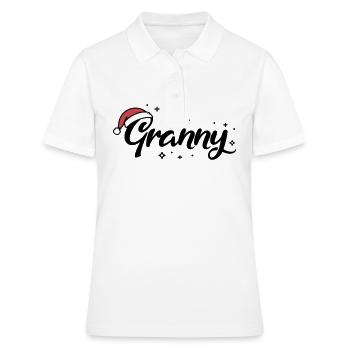 Weihnachtsmütze Granny Oma - Frauen Polo Shirt - Weiß - Vorne - Ailine (174cm)