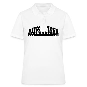 Aufsteiger 2025 Aufstieg Fußball Handball - Frauen Polo Shirt - Weiß - Vorne - Ailine (174cm)