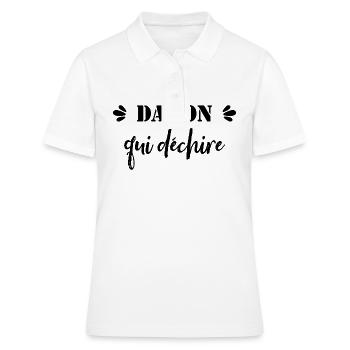 Daron Qui Déchire - Polo Femme - blanc - Devant - Ailine (174cm)