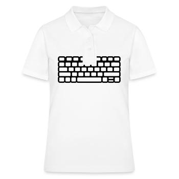 Clavier - Polo Femme - blanc - Devant - Ailine (174cm)