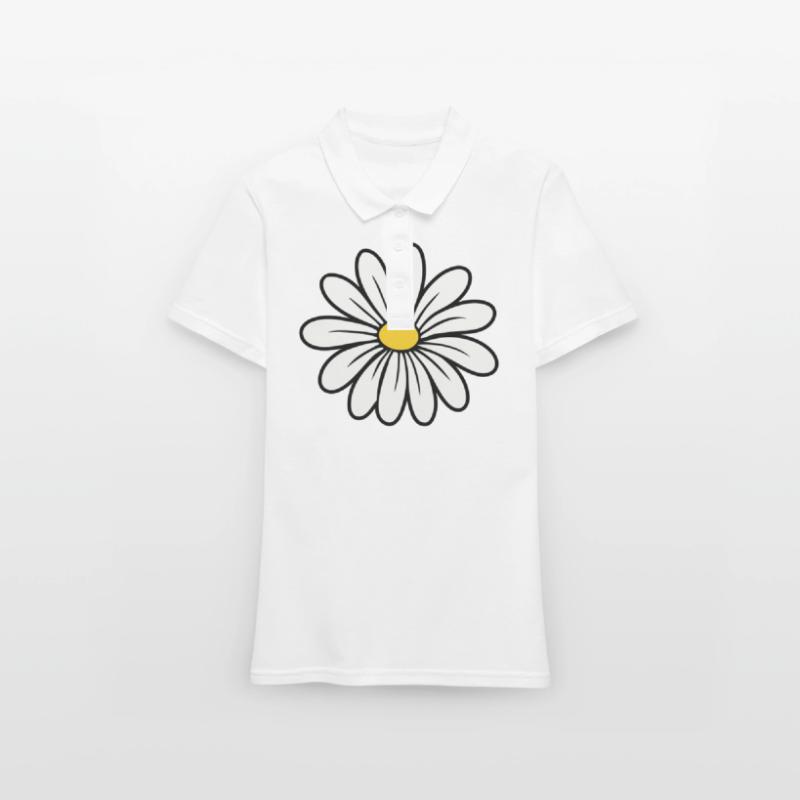 Gänseblümchen Frauen Polo Shirt