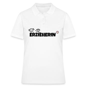 Erzieherin - Frauen Polo Shirt - Weiß - Vorne - Ailine (174cm)