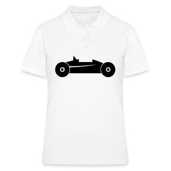 Ancienne voiture - Polo Femme - blanc - Devant - Ailine (174cm)