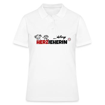 Lieblings Erzieherin - Frauen Polo Shirt - Weiß - Vorne - Ailine (174cm)