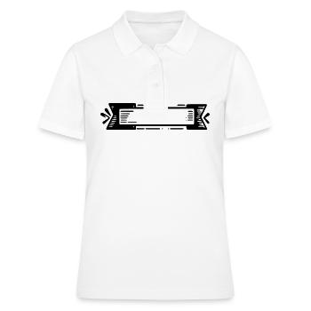Bouclier de bannière - Polo Femme - blanc - Devant - Ailine (174cm)