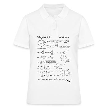 Answer 42 - Women's Polo Shirt - white - Front - Ailine (174cm)