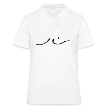 Vague vague Surf Eau Rat Surfer - Polo Femme - blanc - Devant - Ailine (174cm)