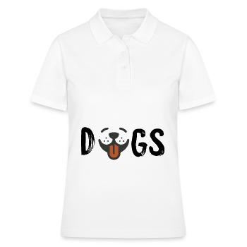 Chien chiens museau chien amour chien ami animal - Polo Femme - blanc - Devant - Ailine (174cm)