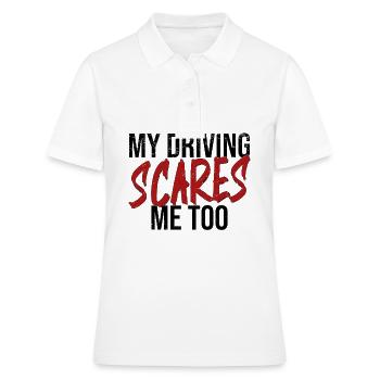 Fahrschüler Fahrschule Führerschein Fahranfänger - Frauen Polo Shirt - Weiß - Vorne - Ailine (174cm)