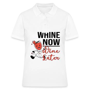 Marathon Läufer Laufsport Halbmarathon Wein - Frauen Polo Shirt - Weiß - Vorne - Ailine (174cm)