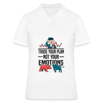 Colorful Shareholder Savings Plan Trading Stock Market Stock Market - Women's Polo Shirt - white - Front - Ailine (174cm)