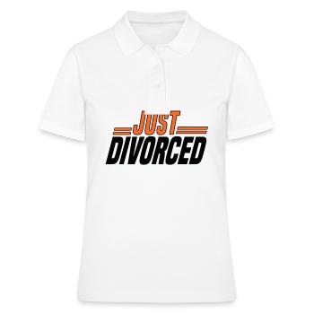 Divorce Séparation Mariage Ex Partie au divorce - Polo Femme - blanc - Devant - Ailine (174cm)