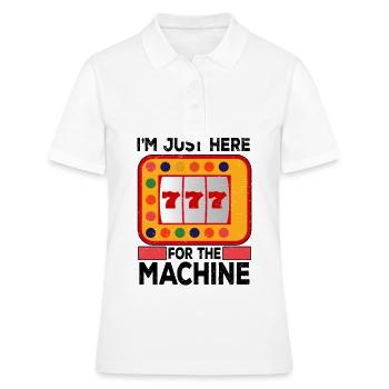 Casino Gambling Slot Machine à sous Jeu de cartes - Polo Femme - blanc - Devant - Ailine (174cm)