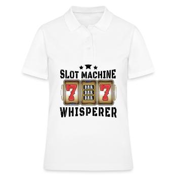 Kasino Glücksspiel Spielautomat Kartenspiel - Frauen Polo Shirt - Weiß - Vorne - Ailine (174cm)