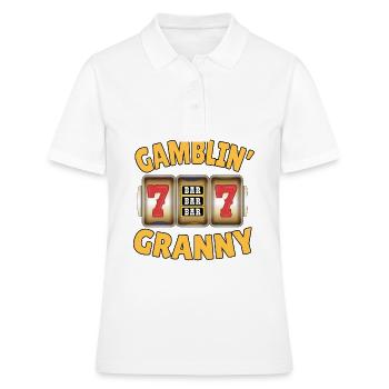 Kasino Glücksspiel Spielautomat Kartenspiel - Frauen Polo Shirt - Weiß - Vorne - Ailine (174cm)