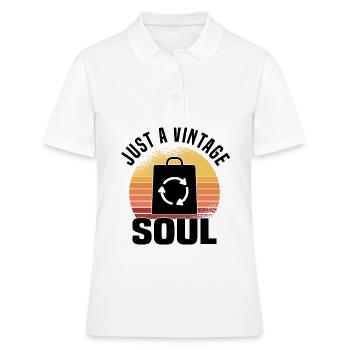 Magasin d’occasion Eco Hipster d’occasion - Polo Femme - blanc - Devant - Ailine (174cm)