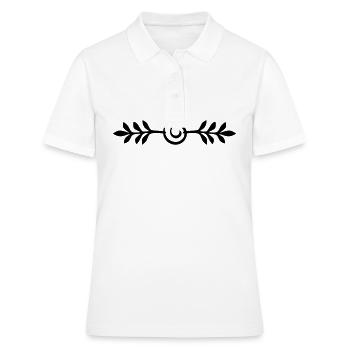 Ligne de brindilles Squiggles - Polo Femme - blanc - Devant - Ailine (174cm)