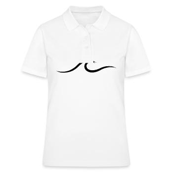 Vague vague Surf Eau Rat Surfer - Polo Femme - blanc - Devant - Ailine (174cm)