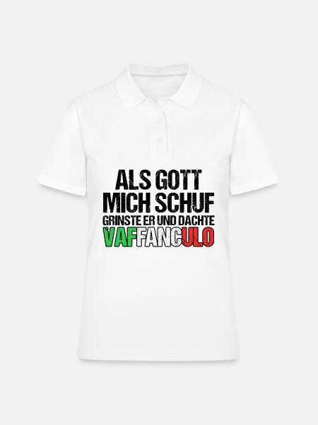Italien Italiener Vaffanculo - Frauen Polo Shirt - Weiß