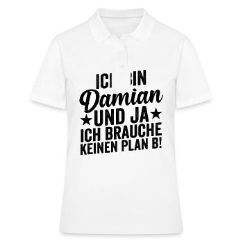 Vorname Damian - Frauen Polo Shirt - Weiß - Vorne - Ailine (174cm)