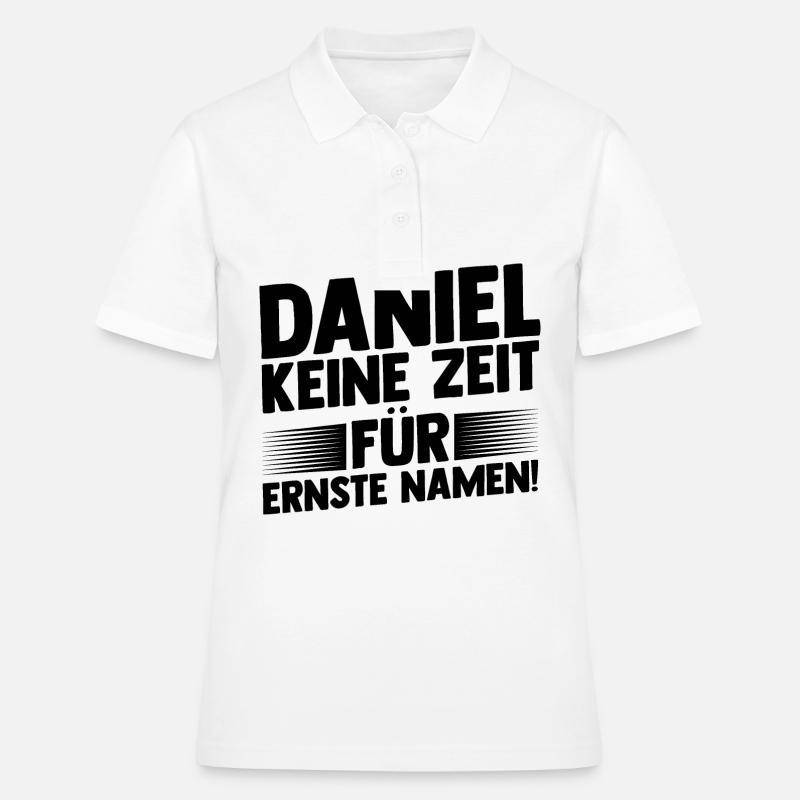 First name Daniel - Women's Polo Shirt - white