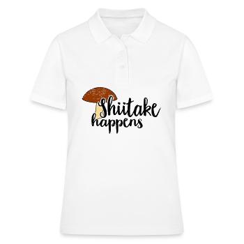 Pilzsammler Pilz Pilzjäger Pilzliebhaber Pilzfarm - Frauen Polo Shirt - Weiß - Vorne - Ailine (174cm)