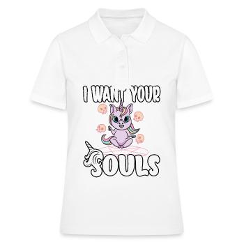 Satan Belzébuth Diable Gothique Pentagramme Mystique - Polo Femme - blanc - Devant - Ailine (174cm)
