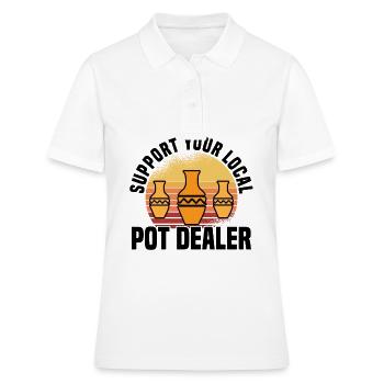 Töpfern Ton Töpferkurs Töpferei Getöpfert - Frauen Polo Shirt - Weiß - Vorne - Ailine (174cm)