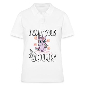 Satan Belzébuth Diable Gothique Pentagramme Mystique - Polo Femme - blanc - Devant - Ailine (174cm)