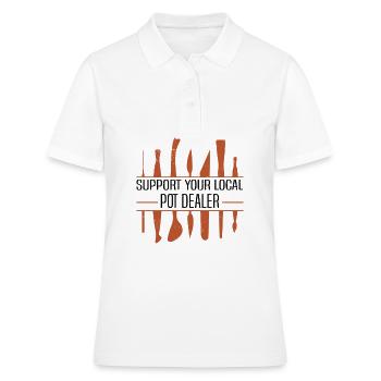 Poterie Argile Cours de poterie Poterie Poterie - Polo Femme - blanc - Devant - Ailine (174cm)