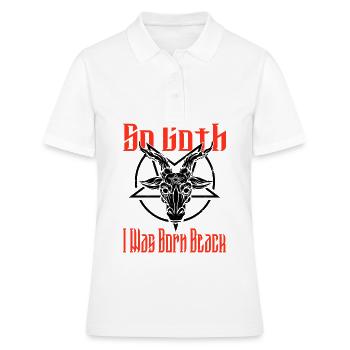 Satan Belzébuth Diable Gothique Pentagramme Mystique - Polo Femme - blanc - Devant - Ailine (174cm)